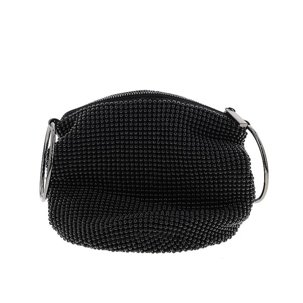 Olga Berg Bianca Ball Mesh Handle Bag